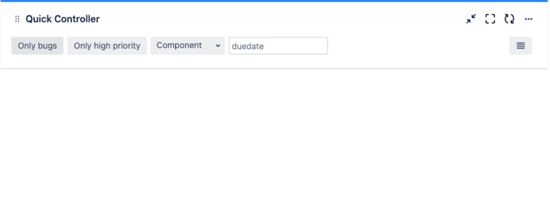 Quick Filters for Jira Dashboards Quick Controller