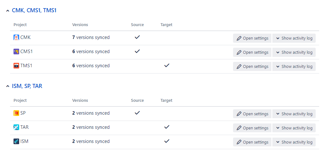 Sync groups