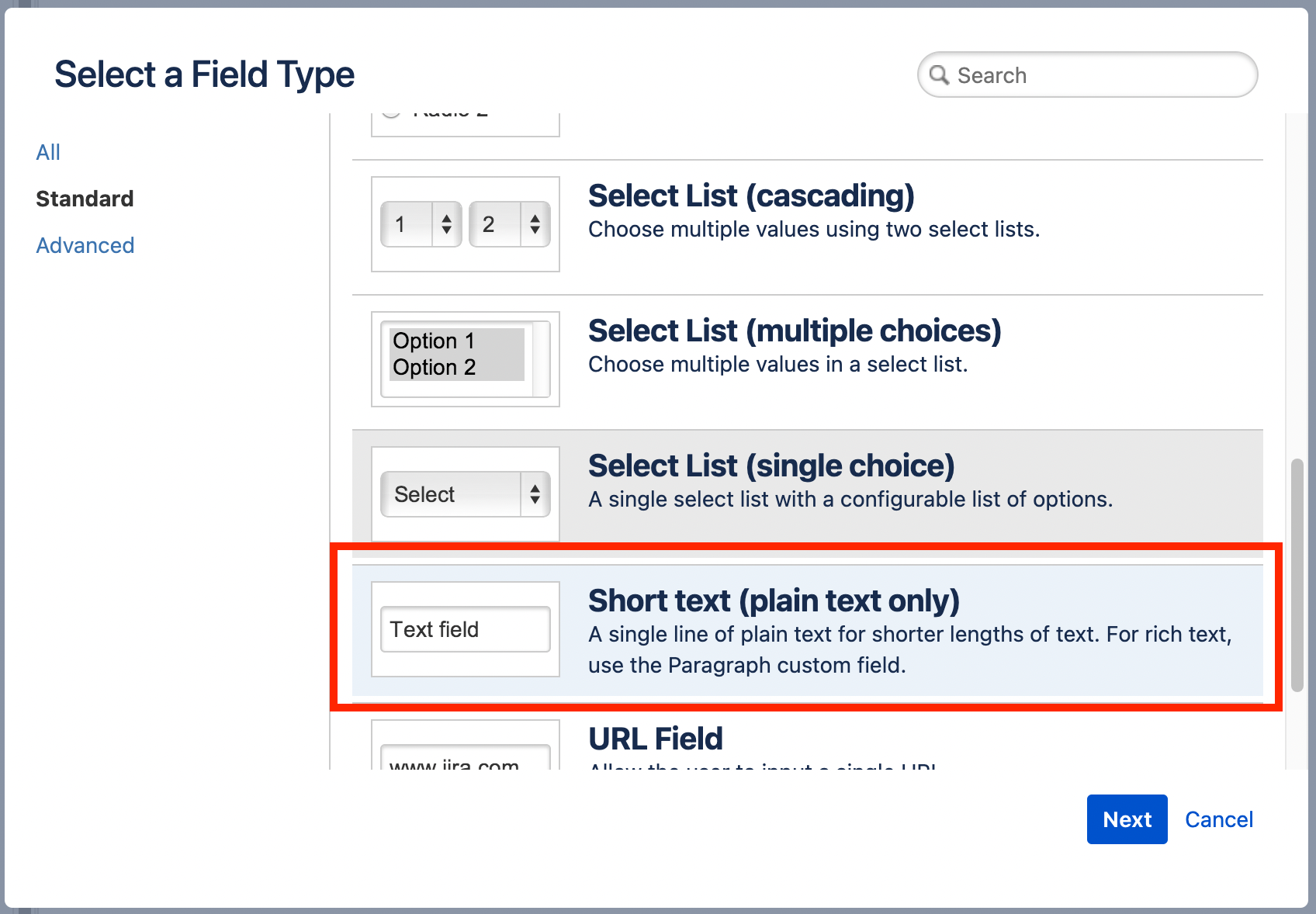 Field Type