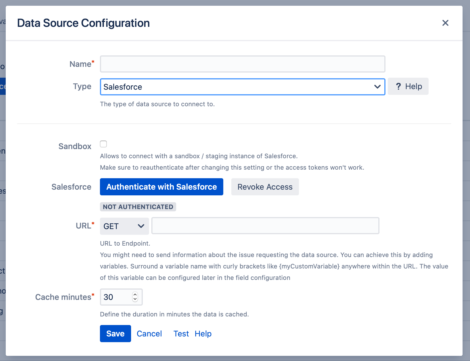 Datasource Configuration