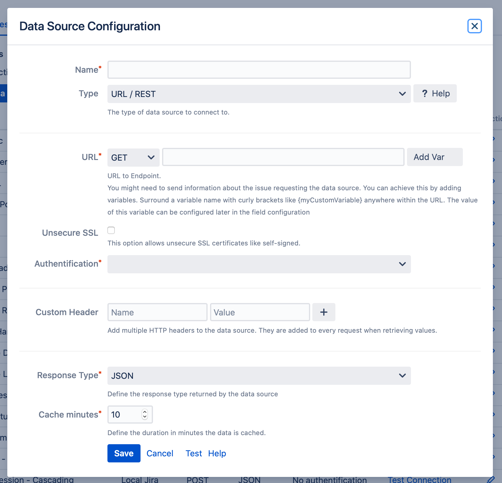 Data Config