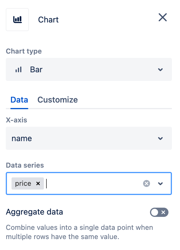 select data series