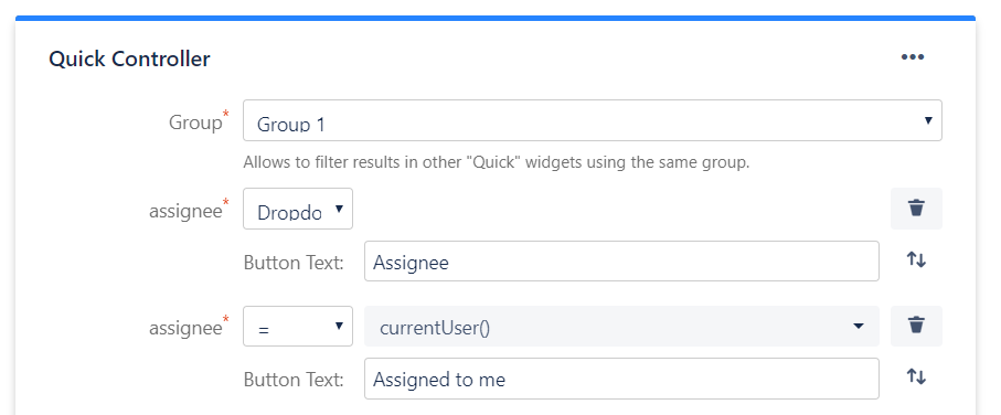 Quick Controller configuration