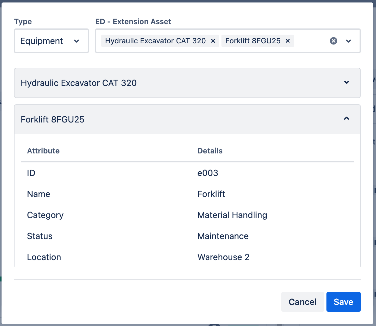 Extension - Asset Field Example