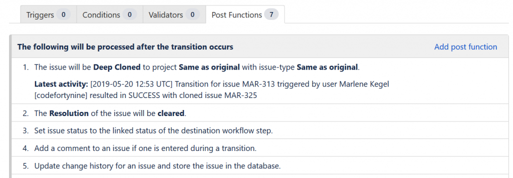 Deep Clone for Jira Post Function Clone