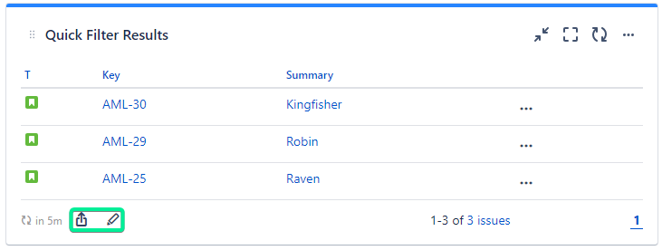 Quick Filters for Jira Dashboards Quick Filter Results gadget