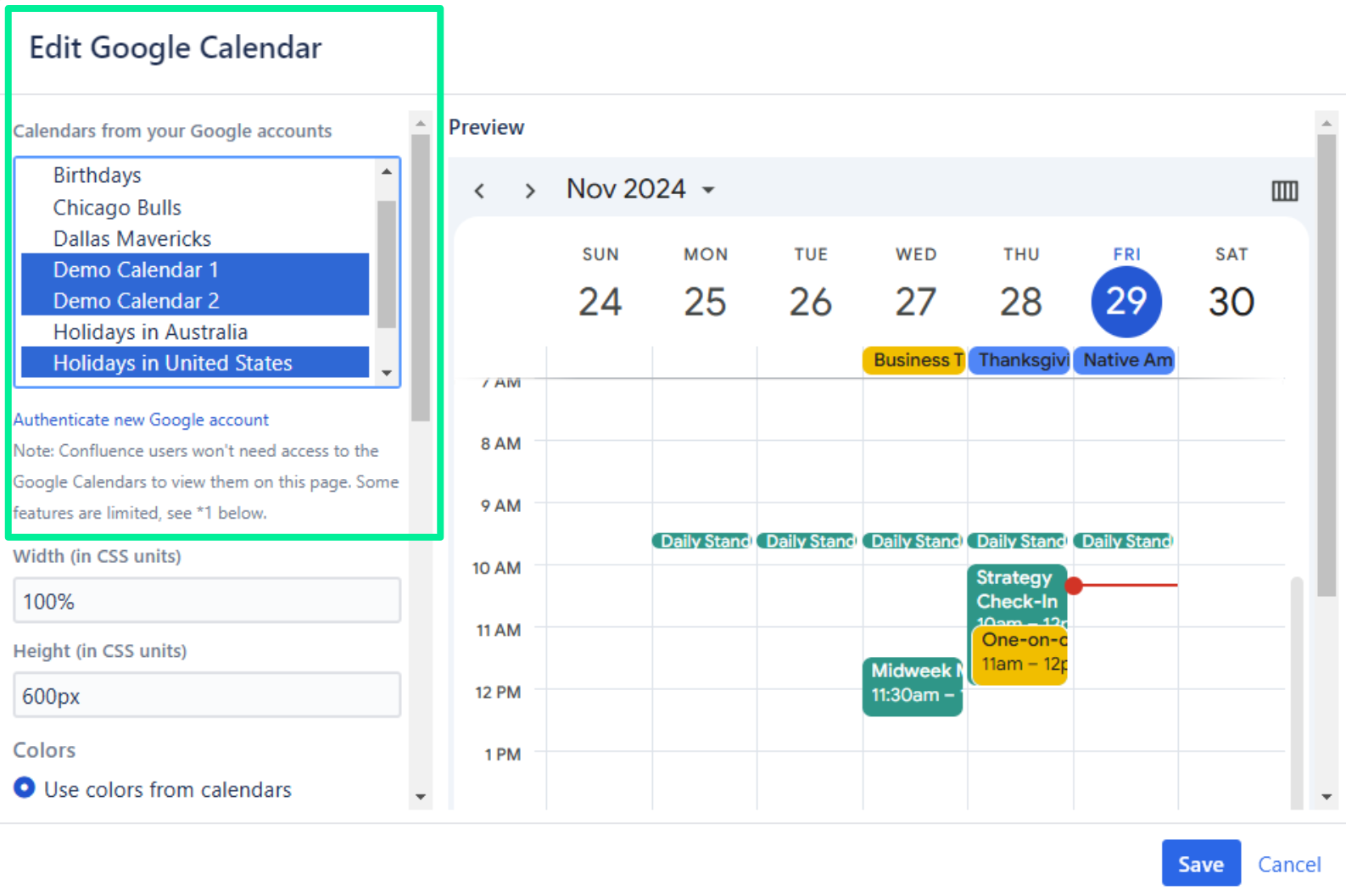 Subscribe multiple Google Calendars