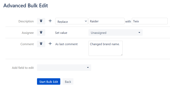 Advanced Bulk Edit configuration