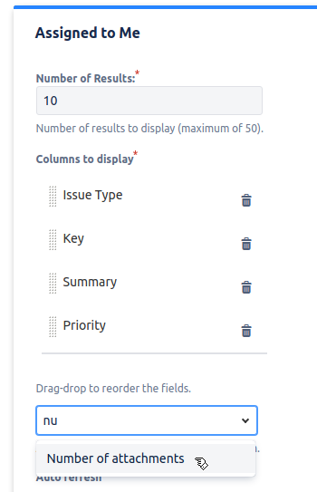 Assigned to me dynamic custom field configuration