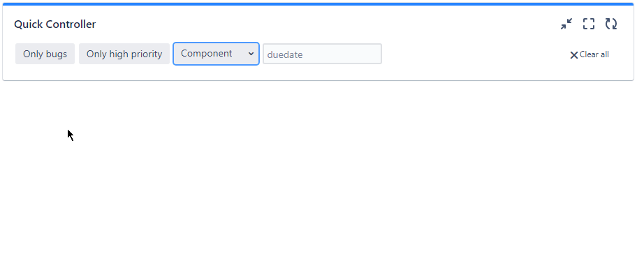 Quick Filters for Jira Dashboards Quick Controller